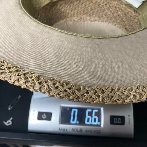 Walt Disney World Mickey Mouse Golf Straw Sun Hat Tan Natural Fiber OSFA - Picture 10 of 10